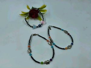 Boho Beaded Anklet Set