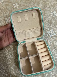 Teal Jewelry Travel Case