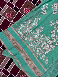 Worked Unstitched Kurti Material