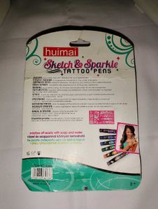 6 Color Glitter Tattoo Pen 🌟💯