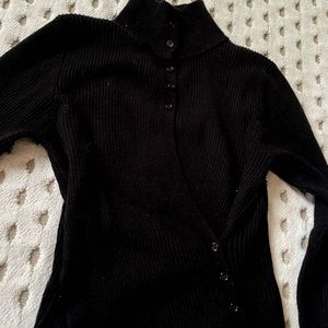 Chic Black Asymmetrical Top