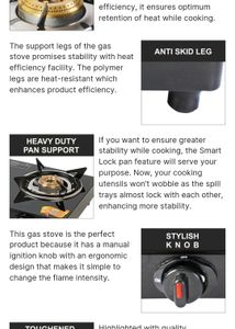 Today Offer 💥  Glass Manual Gas Stove