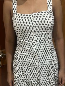 Diamond Print Mini Dress