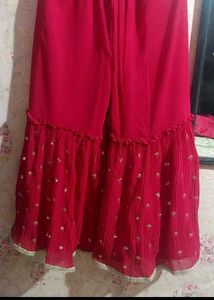 Pink Sharara Set
