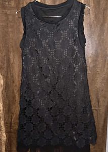 Black Lace Mini Dress
