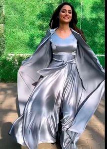 Prewedding Gown Silver Colour