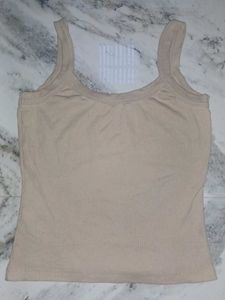 Cute Beige Tank Top
