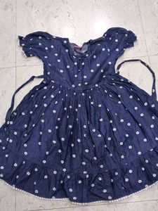 Kids Western Wear Frock For 6 To 8 Years