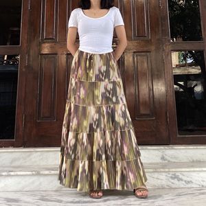 Pinterest Bohemian Korean Asymmetrical Maxi Skirt