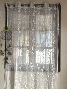 Sheer Floral Curtains