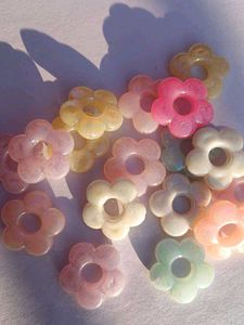 pastel flower beads