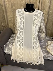White Embroidered Kurta Set