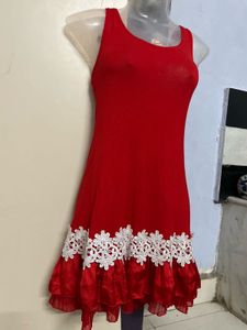 Pintrest Red Sleeveless Dress