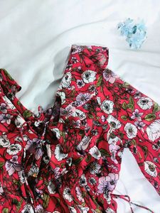 Red Flared Dress