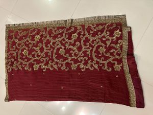 Elegant Red &amp; Gold Saree