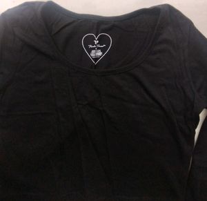 Casual Regular Sleeves Solid Women Black Top