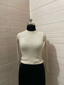 H&amp;MRibbed Knit Long Sleeve Top