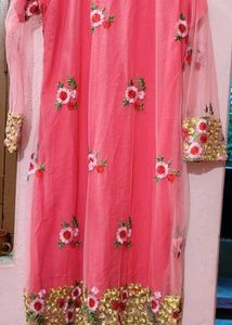 Elegant Embroidered Shrug Kurti