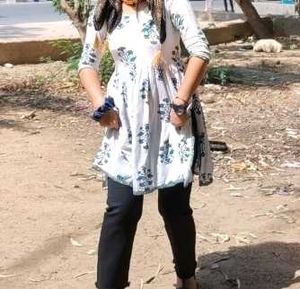 Elegant White Printed Kurta