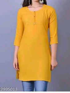 Mustard Yellow Kurti