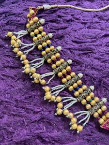 Ethnic Beaded Necklace &amp; Earring Set