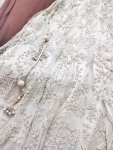 Heavy Work Designer Wedding Lehenga - Sky Blue
