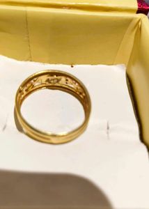 Gold Floral Ring 18carat with Hall mark
