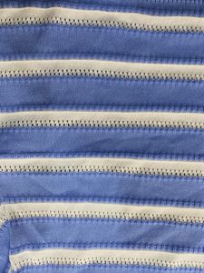 Blue Stripped Crop Top