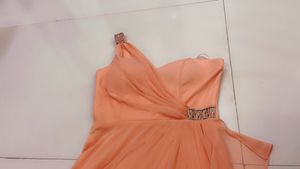 Peach Color Designer Dress