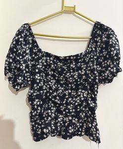 2 Set Of Floral Ruched &amp; Strap Top