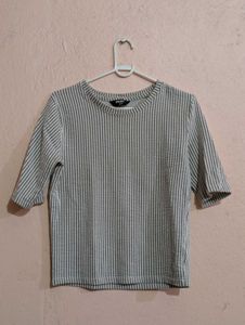 Striped Short Sleeve Top