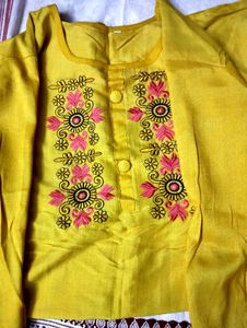 HANDWORK A-LINE KURTI