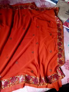 Party Wear Embroidery Saree