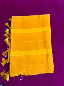 Yellow Saree New With Tag