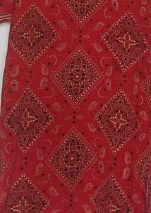 Elegant Red Bandhani Kurta – XL Size