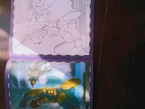 Treasure Hunt And Super  Heros Copy Colouring Book