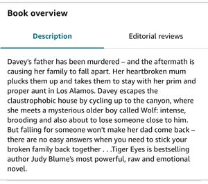 Tiger Eyes | Fiction Book - by Judy Blume