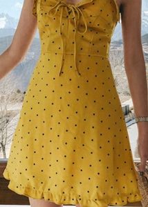 Yellow Polka Dot Sundress