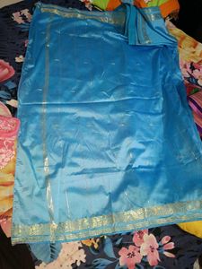 Zari Work Silk Saree With Blouse