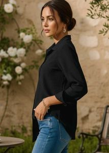 Classic Black Button-Down Shirt