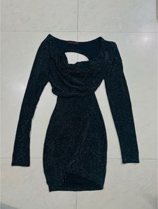 Open Back Glittery Dress