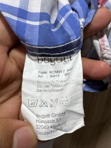 Bugatti Europe Checkered Short Sleeves Shirt