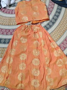 Orange Lehenga Choli Set