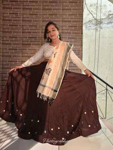 Brown Ethnic Navratri Choli