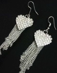 Heart Shape Diamond Earrings