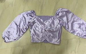 Lavender crop top