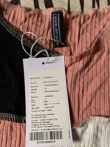 Patchwork Ribbed Crop Top