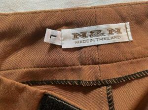 Brown Pleated Shorts