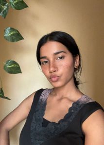 Black Lace Trim Tank Top
