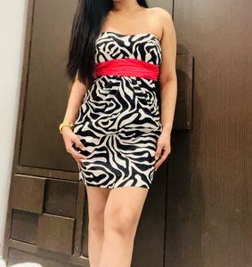 Black And White Bustier Dress